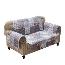 Bm218782 Reversible Polyester Loveseat Protector With Elastic Strap, Multi Color - 5 X 15 X 12 In.