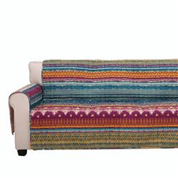 Bm116972 Polyester Loveseat Protector With Tribal Print, Multi Color - 5 X 15 X 12 In.