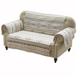 Bm218905 Kilim Pattern Polyester Loveseat Protector With Elactic Strap, Multi Color - 5 X 15 X 12 In.