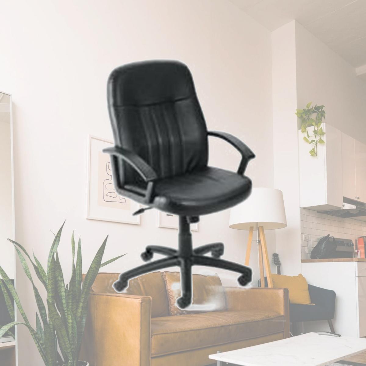 Picture of Boss High Back Executive Fabric Chair - B8306 - Black