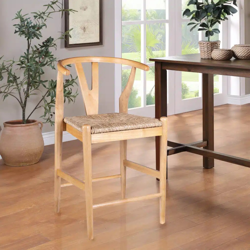 UPC 888437000639 product image for 50024 Wishbone Counter Height Kitchen Bar Stool - Natural | upcitemdb.com