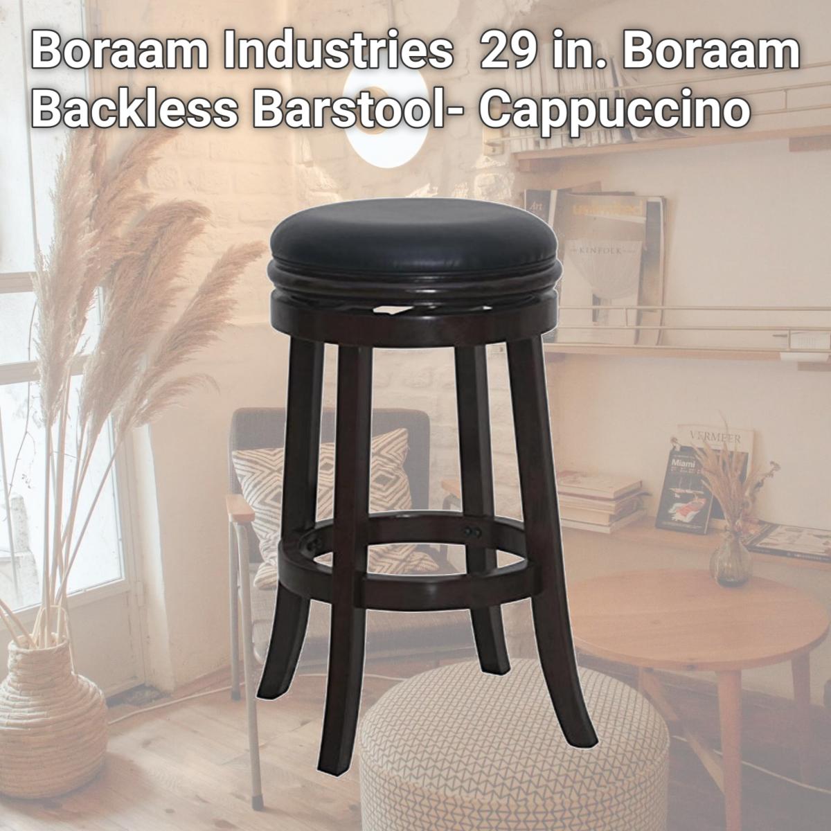 Picture of Boraam Industries 44829 29 in. Boraam Backless Barstool- Cappuccino
