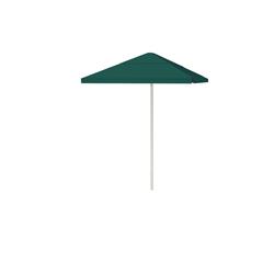1020w1308 8 Ft. Patio Umbrella With Steel Frame & Vents - Classic Green