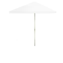 1020w1310 8 Ft. Patio Umbrella With Steel Frame & Vents - Solid White
