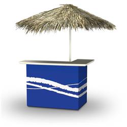 2001w1306p 96 X 81 In. Portable Standard Bar Table, Classic Blue - Palapa