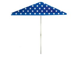 1020w1301 Patriotic 6 Ft. Square Market Umbrella, Red, White & Blue