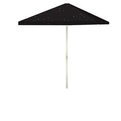 1020w1302 Nightscape 6 Ft. Square Market Umbrella, Black