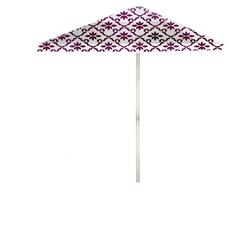 1020w2105-mw Garden Party 6 Ft. Square Market Umbrella, Magenta & White