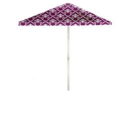 1020w2105-wm Garden Party 6 Ft. Square Market Umbrella, White & Magenta