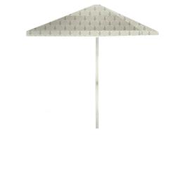 1020w2102-gg Anchors Away 6 Ft. Square Market Umbrella, Grey & Grey