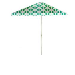 1020w2103-sg Stargazer 6 Ft. Square Market Umbrella, Spring Green