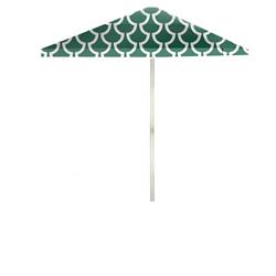 1020w2104-og Fun With Fins 6 Ft. Square Market Umbrella, Ocean Green