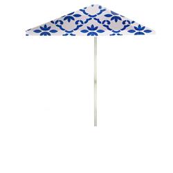 1020w2105-cb-wl Garden Party 6 Ft. Square Market Umbrella, Celticblue & White