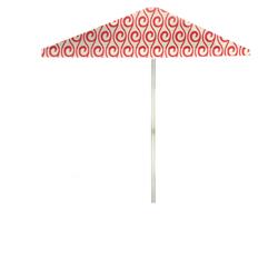 1020w2111-pc Summer Swirl 6 Ft. Square Market Umbrella, Peppermint & Cream