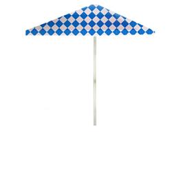 1020w2112-rb-w Take Me To The Races 6 Ft. Square Market Umbrella, Royal, Blue & White