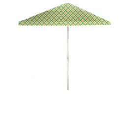 1020w2113-c Caddy Plaid 6 Ft. Square Market Umbrella, Citrus