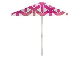1020w2119-pg-w Slingshot 6 Ft. Square Market Umbrella, Pink, Gold & White