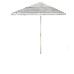1020w2408 6 Ft. Square White Cinderblock Market Umbrella
