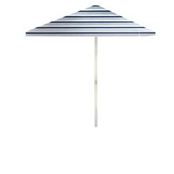 1020w2410 6 Ft. Square Garage Metal Market Umbrella, Black