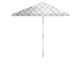 1020w2412 6 Ft. Square Urban Steel Market Umbrella, Grey