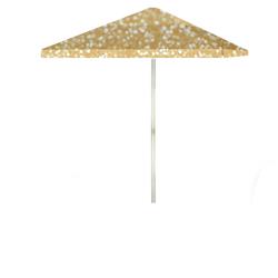 6 Ft. Square Glitter Me Gold Market Umbrella, Gold