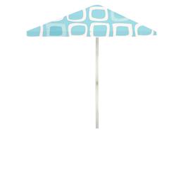 1020w2502 6 Ft. Square Its A Boy Market Umbrella, Blue & White