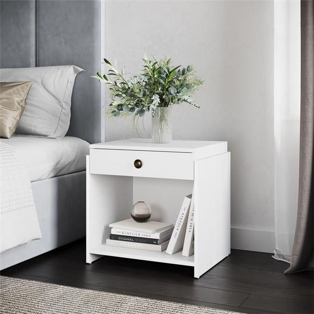 Sadie Low Profile Bedroom Nightstand