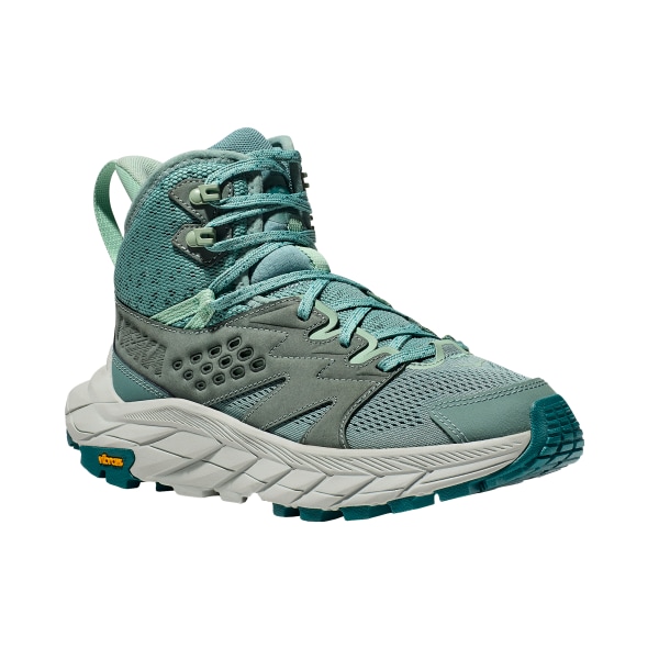 Image of HOKA Anacapa Breeze Aero Mid Breathable Trail Running Shoe in Trellis/Mint Green at Nordstrom, Size 7.5