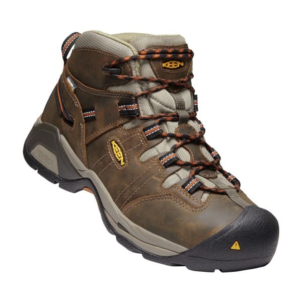 UPC 191190207673 product image for 81141287 Detroit XT Waterproof Work Boots for Men - Black Olive & Leather Brown  | upcitemdb.com