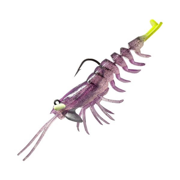 UPC 840004000008 product image for 81299609 Savage Gear Manic Shrimp RTF - Purple Chartreuse - 3.5 ft. - 0.5 oz | upcitemdb.com