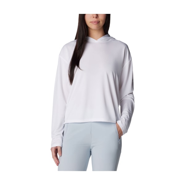 UPC 195980099752 product image for 81665530 PFG Solar Stream Long Sleeve Hoodie for Ladies, White - Large | upcitemdb.com