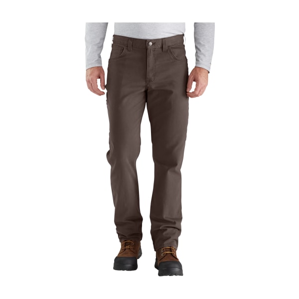 UPC 889192569515 product image for 61232140 Rugged Flex Relaxed-Fit Canvas 5-Pocket Work Pants for Men - Dark Coffe | upcitemdb.com