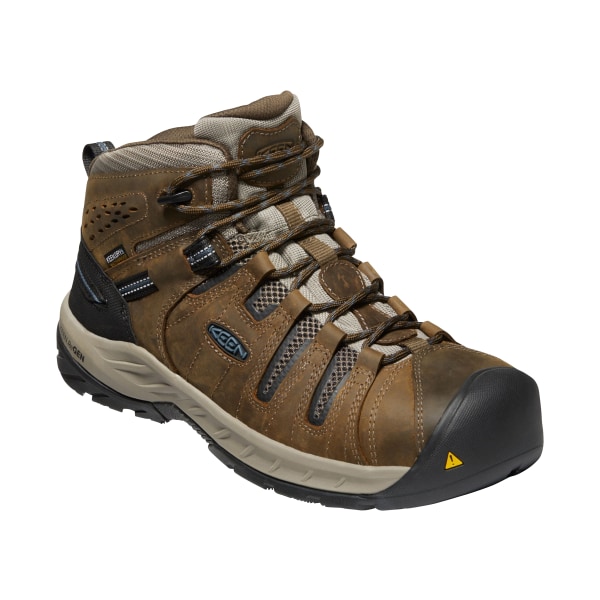 UPC 191190543689 product image for 86298637 Flint II Waterproof Steel Toe Work Boots for Men - Cascade Brown - Size | upcitemdb.com