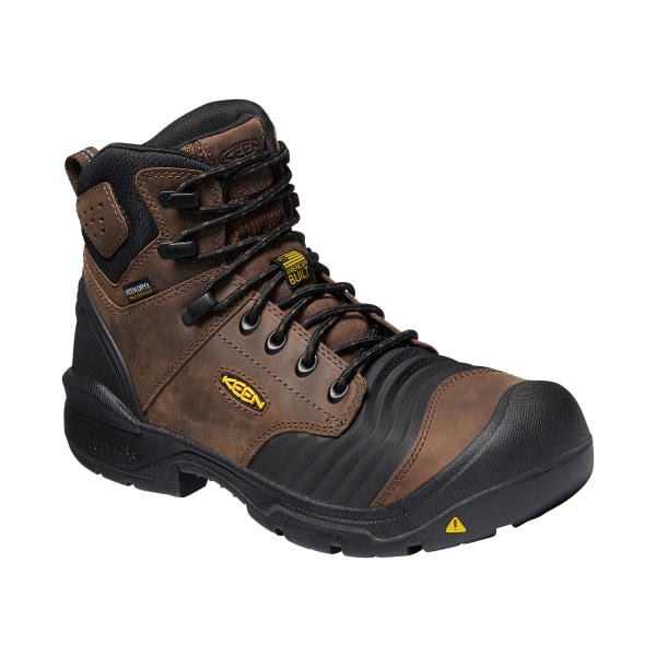 UPC 191190582671 product image for 86299540 Portland Waterproof Carbon Toe Work Boots for Men - Dark Earth - Size 1 | upcitemdb.com