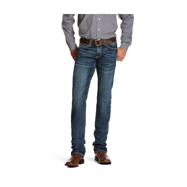 UPC 889359941963 product image for 80971720 M7 Rocker Stretch Coltrane Stackable Straight-Leg Jeans for Men - Silve | upcitemdb.com