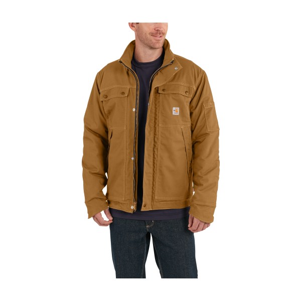 UPC 889192411890 product image for 80132510 Flame-Resistant Full Swing Quick Duck Coat for Men, Brown - Large | upcitemdb.com