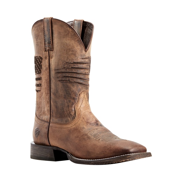 UPC 192904092646 product image for 86204832 Circuit Patriot Western Boots for Men - Weathered Brown - Size 13 - Med | upcitemdb.com