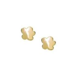 Silver Gold Plated Mini Flower Stud Earrings