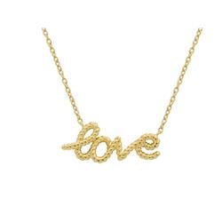 211578g 15.5 In. Sterling Silver Twisted Love Pendant Necklace Dipped In Gold
