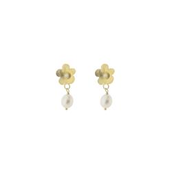 215202p Golden Flower Earrings