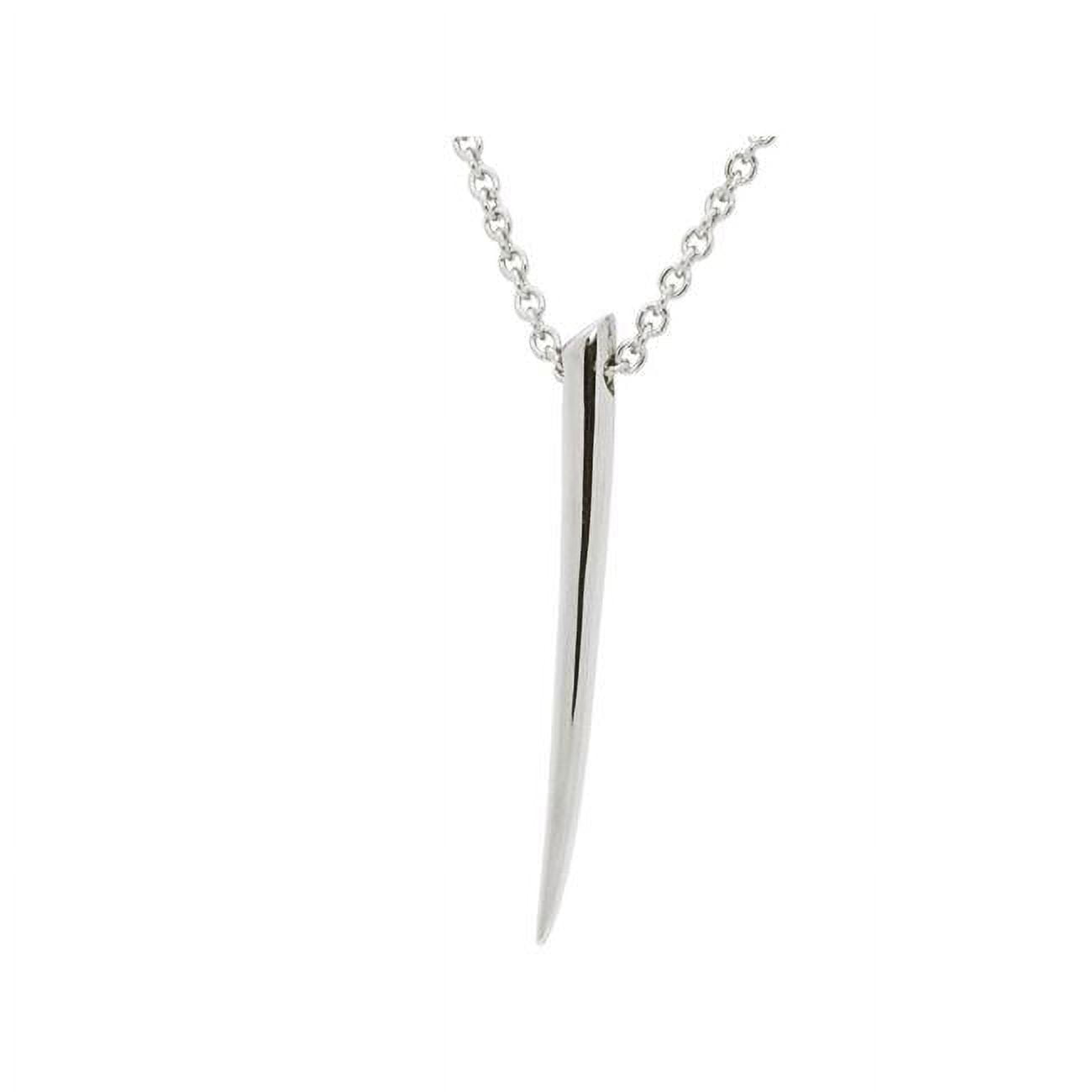 551129 24 In. Silver Nail Necklace In Sterling Silver