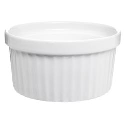 4 Oz Porcelain Ramekins Bakeware Set, White Porcelain Baking Cups For Pudding, Creme Brulee, Custard Cups & Souffle Dishes - Set Of 8