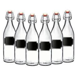 Chg-ggb-6p 33.75 Oz Giara Glass Bottle - Set Of 6