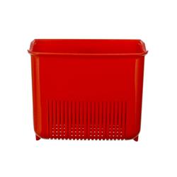8524-red Push N Stay Suction Square Sink Organizer, Red