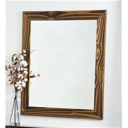 Mocha Wood Elements Framed Vanity Wall Mirror 21 X 31.5 In. Av44small