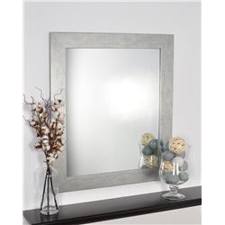 Stainless Grain Framed Vanity Wall Mirror 32 X 38 In. Bm004l