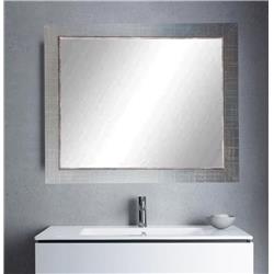 Silver Lined Framed Vanity Wall Mirror 31.5 X 37.5 In. Bm007l