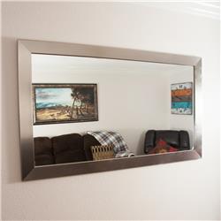 Modern Silver Framed Vanity Wall Mirror 32 X 55 In.