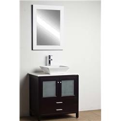 Pure White Framed Vanity Wall Mirror 22 X 32 In. Bm003s