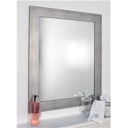 Muted Cool Silver Framed Vanity Wall Mirror 21.5 X 32 In. Av40small